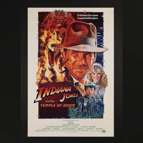 Lot #135 - INDIANA JONES AND THE TEMPLE OF DOOM (1984) - US One-Sheet, 1984