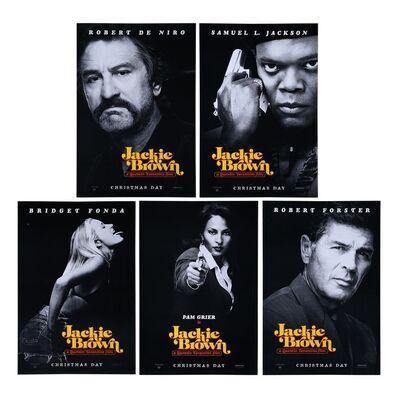 Lot #143 - JACKIE BROWN (1997) - Bryan Fuller Collection: Set of Five Advance US One-Sheets, 1997