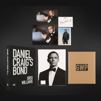 Lot #144 - DANIEL CRAIG'S BOND (2021) - Daniel Craig Autographed 007 Bookplate and Limited Edition Presentation Book with Exclusive Studio Photographs, 2021