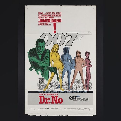 Lot #150 - JAMES BOND: DR. NO (1962) - US One-Sheet, 1967