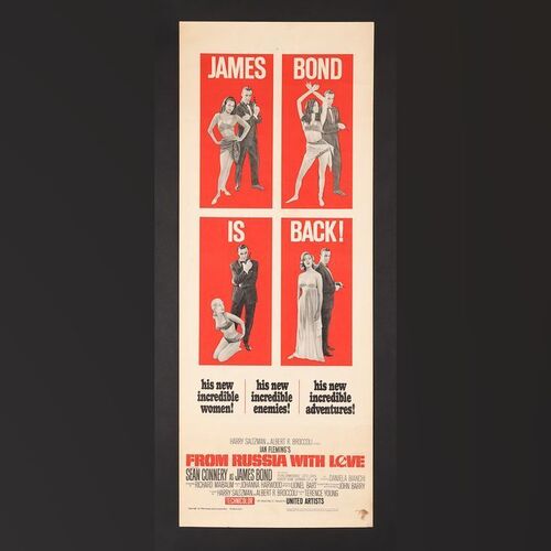 Lot #154 - JAMES BOND: FROM RUSSIA WITH LOVE (1963) - US Insert, 1964