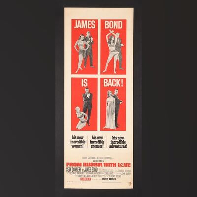 Lot #154 - JAMES BOND: FROM RUSSIA WITH LOVE (1963) - US Insert, 1964