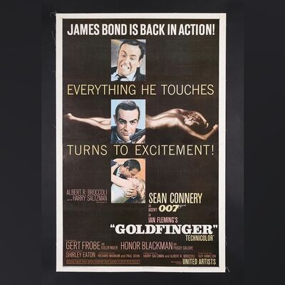 Lot #158 - JAMES BOND: GOLDFINGER (1964) - US One-Sheet, 1964