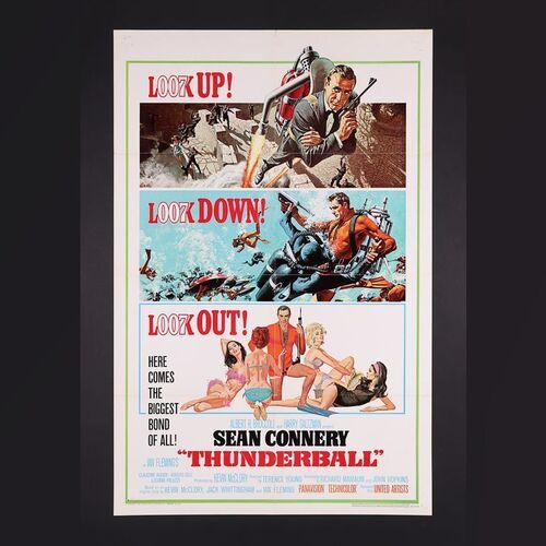 Lot #162 - JAMES BOND: THUNDERBALL (1965) - US One-Sheet, 1965