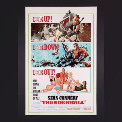 Lot #162 - JAMES BOND: THUNDERBALL (1965) - US One-Sheet, 1965