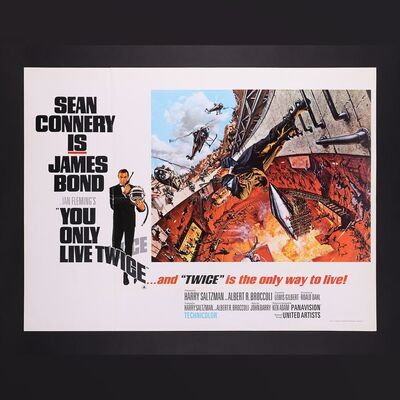 Lot #164 - JAMES BOND: YOU ONLY LIVE TWICE (1967) - UK Quad 'Volcano' Style, 1967