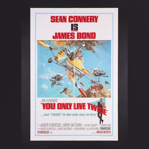 Lot #165 - JAMES BOND: YOU ONLY LIVE TWICE (1967) - US One-Sheet - Style B, 1967