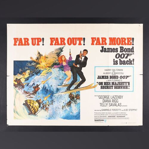 Lot #169 - JAMES BOND: ON HER MAJESTY'S SECRET SERVICE (1969) - UK Quad, 1969