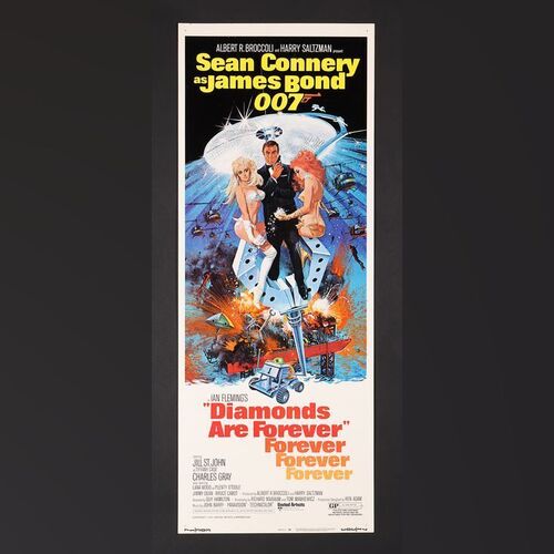 Lot #175 - JAMES BOND: DIAMONDS ARE FOREVER (1971) - US Insert, 1971