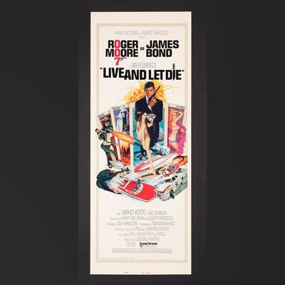 Lot #180 - JAMES BOND: LIVE AND LET DIE (1973) - US Insert "East Hemi" Poster 1973