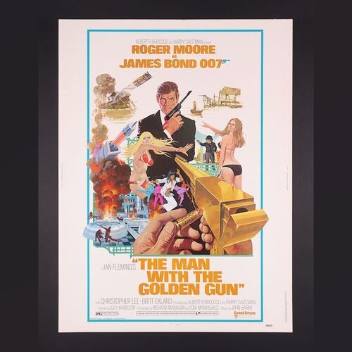 Lot #183 - JAMES BOND: THE MAN WITH THE GOLDEN GUN (1974) - US 30" x 40", 1973