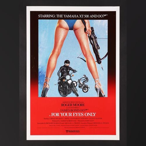 Lot #192 - JAMES BOND: FOR YOUR EYES ONLY (1981) - Yamaha Promo Poster, 1981