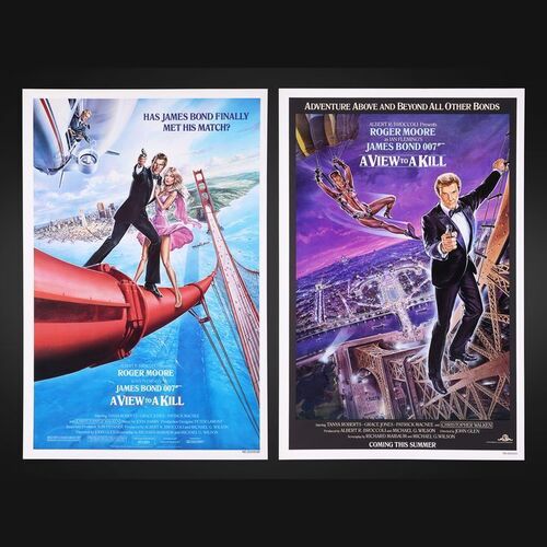 Lot #201 - JAMES BOND: A VIEW TO A KILL (1985) - Two US One-Sheets, 1985