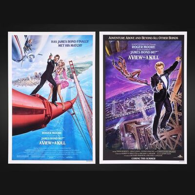 Lot #201 - JAMES BOND: A VIEW TO A KILL (1985) - Two US One-Sheets, 1985