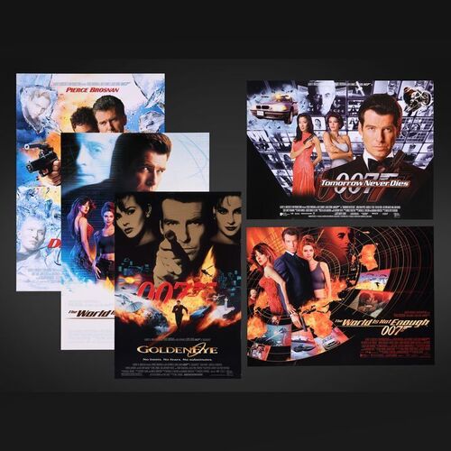 Lot #206 - JAMES BOND: VARIOUS PIERCE BROSNAN TITLES, 1996-2002 - Three One-Sheets and Two UK Quads, 1996-2002