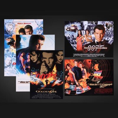 Lot #206 - JAMES BOND: VARIOUS PIERCE BROSNAN TITLES, 1996-2002 - Three One-Sheets and Two UK Quads, 1996-2002