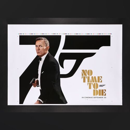Lot #209 - JAMES BOND: NO TIME TO DIE (2021) - UK Quad - Uncut Printer's Proof, 2021