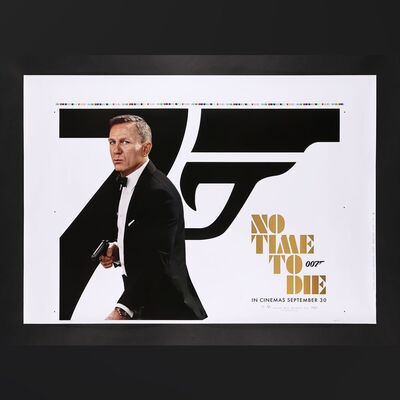 Lot #209 - JAMES BOND: NO TIME TO DIE (2021) - UK Quad - Uncut Printer's Proof, 2021