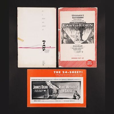Lot #210 - JAMES DEAN (1955-56) - Three US Press Press Books, 1955,1956