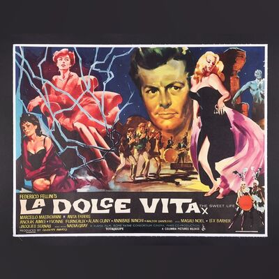Lot #223 - LA DOLCE VITA (1959) - UK Quad, 1961