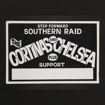 Lot #246 - THE CORTINAS AND CHELSEA - Step Forward 1977 Concert Poster