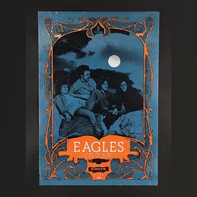 Lot #249 - THE EAGLES - 1973 UK Tour Poster Desperado