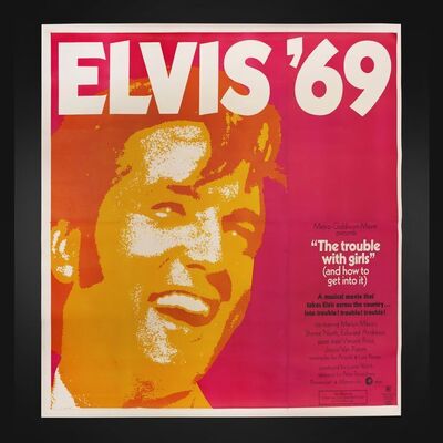 Lot #250 - ELVIS: THE TROUBLE WITH GIRLS (1969) - US Six-Sheet, 1969