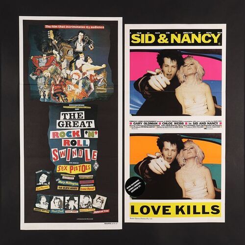 Lot #256 - GREAT ROCK 'N' SWINDLE, (1980), SID AND NANCY (1986) - Two Australian Daybills, 1980, 1986