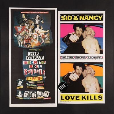 Lot #256 - GREAT ROCK 'N' SWINDLE, (1980), SID AND NANCY (1986) - Two Australian Daybills, 1980, 1986