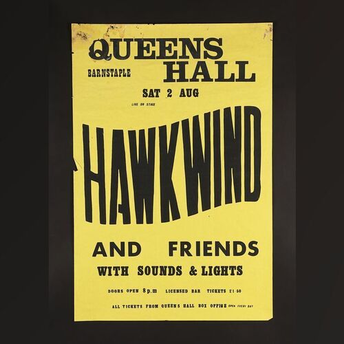Lot #257 - HAWKWIND - Queens Hall 1975 Concert Poster