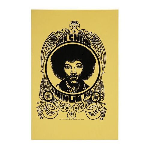 Lot #260 - JIMI HENDRIX (1971) - "Like Chewing Aluminium Foil" Poster