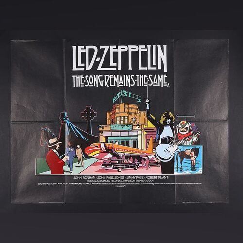 Lot #263 - LED ZEPPELIN: THE SONG REMAINS THE SAME (1976) - UK Quad, 1976