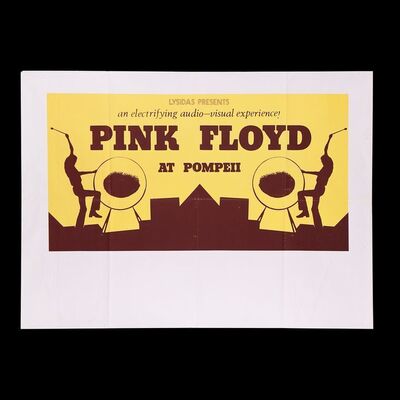 Lot #267 - PINK FLOYD - Pink Floyd At Pompeii Poster, 1972