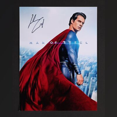 Lot #280 - MAN OF STEEL (2013) - Henry Cavill Autographed Premiere Photo/Poster 2013