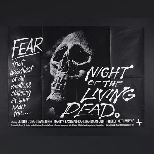Lot #291 - NIGHT OF THE LIVING DEAD (1968) - UK Quad, 1968