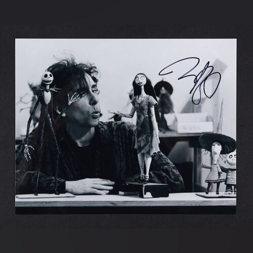 Lot #292 - THE NIGHTMARE BEFORE CHRISTMAS (1993) - Tim Burton Autographed Photograph