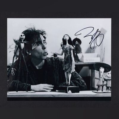 Lot #292 - THE NIGHTMARE BEFORE CHRISTMAS (1993) - Tim Burton Autographed Photograph
