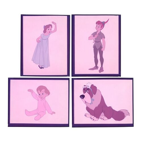 Lot #298 - PETER PAN (1953) - Four Character Colour Guide Transparencies, 1970s