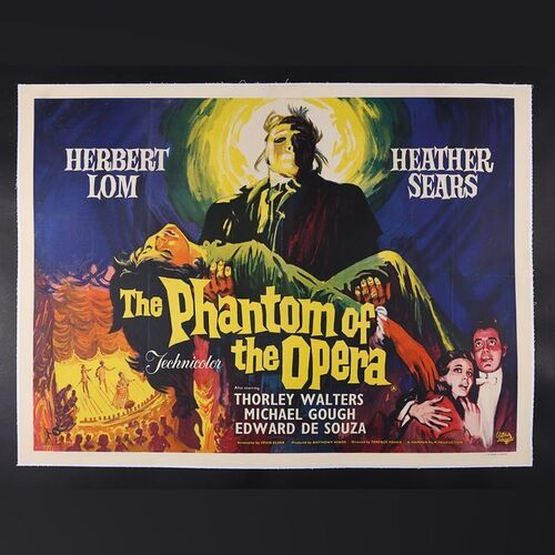 Lot #299 - THE PHANTOM OF THE OPERA (1962) - UK Quad, 1962