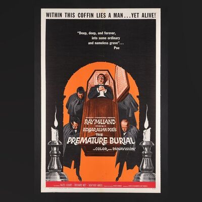 Lot #304 - THE PREMATURE BURIAL (1962) - US One-Sheet, 1962