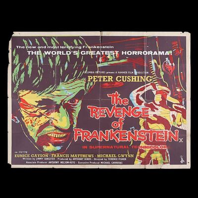 Lot #316 - THE REVENGE OF FRANKENSTEIN (1958) - UK Quad, 1961