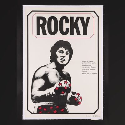 Lot #321 - ROCKY (1976) - Czechoslovakian 'Small' One-Sheet, 1980