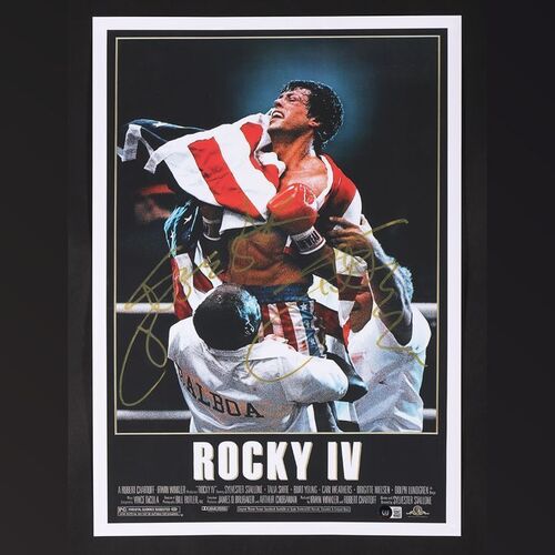 Lot #325 - ROCKY IV (1985) - Sylvester Stallone Autographed Poster