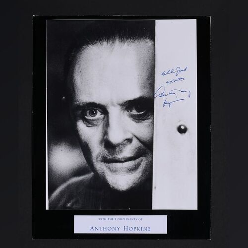 Lot #329 - THE SILENCE OF THE LAMBS (1991) - Anthony Hopkins Autographed Hannibal Lecter Photograph