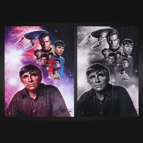 Lot #339 - STAR TREK THE ORIGINAL SERIES (T.V. SERIES, 1966 - 1969) - Two Bye Bye Robot Signed and Hand-Annotated Artist Proof Prints by Paul Shipper, 2015