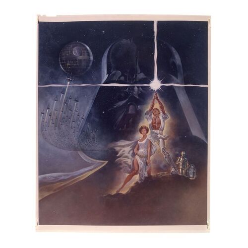 Lot #341 - STAR WARS: A NEW HOPE (1977) - US One-Sheet Style A Tom Jung Artwork Transparency, 1977