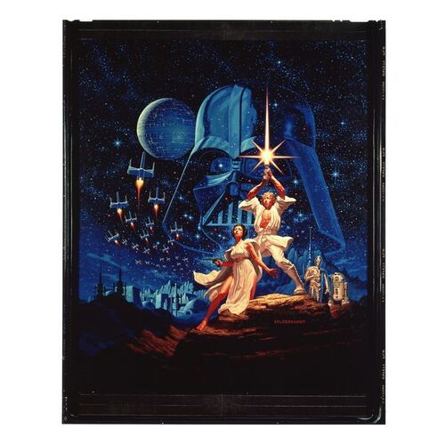 Lot #342 - STAR WARS: A NEW HOPE (1977) - US One-Sheet Hildebrandt Artwork Transparency, 1977