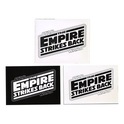 Lot #350 - STAR WARS: THE EMPIRE STRIKES BACK (1980) - Title Logo Transparency with Photograph, 1980