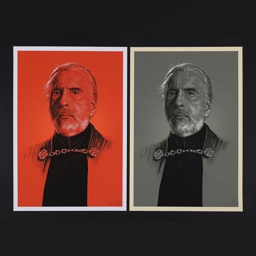 Lot #354 - STAR WARS: ATTACK OF THE CLONES (2002) - Matching Numbered Limited Edition Artist Proof Regular and Variant Bottleneck Gallery Prints by Grzegorz "Gabz" Domaradzki, 2021