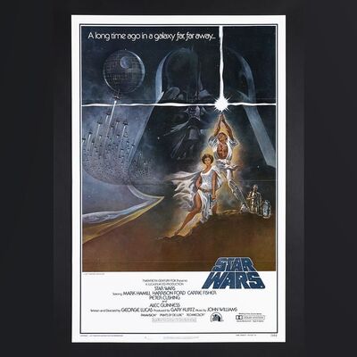 Lot #364 - STAR WARS: A NEW HOPE (1977) - US One-Sheet - Style A First Printing, 1977